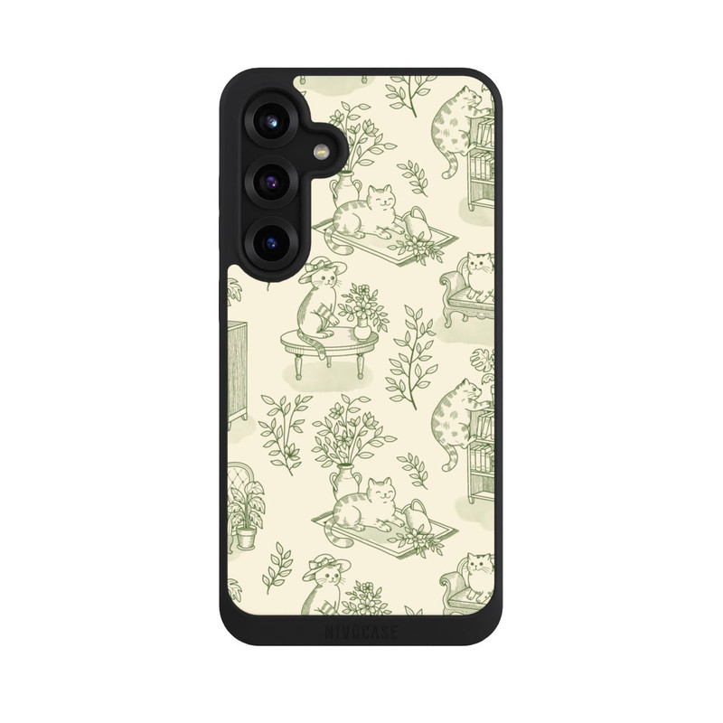 Galaxy S25 + NIVOpure Chonky Cats Toile de Jouy