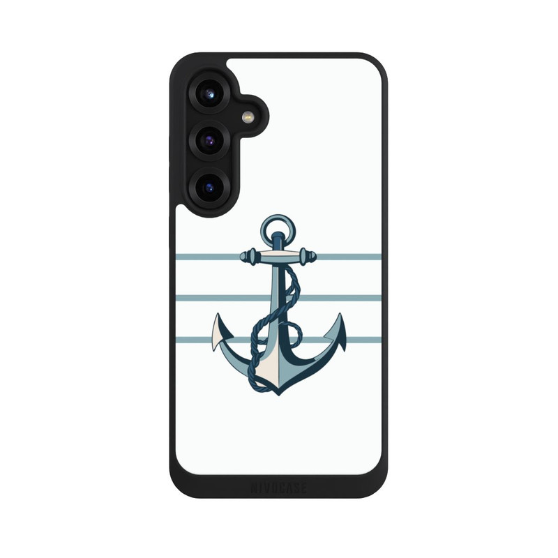 Galaxy S25 + NIVOpure Anchor Line White with AI