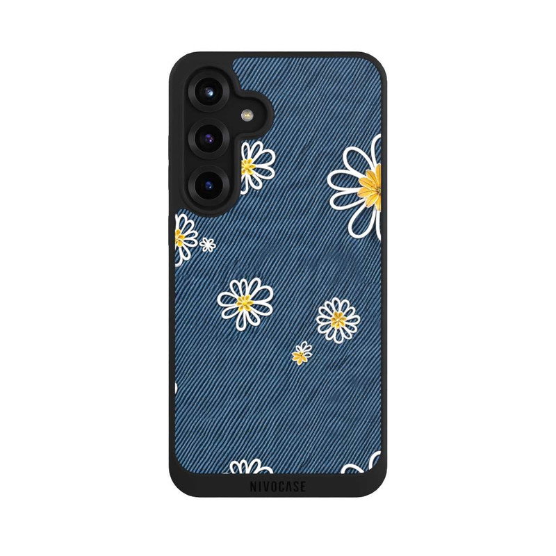 Galaxy S25 + NIVOpure Jeans Flowers Pattern with AI