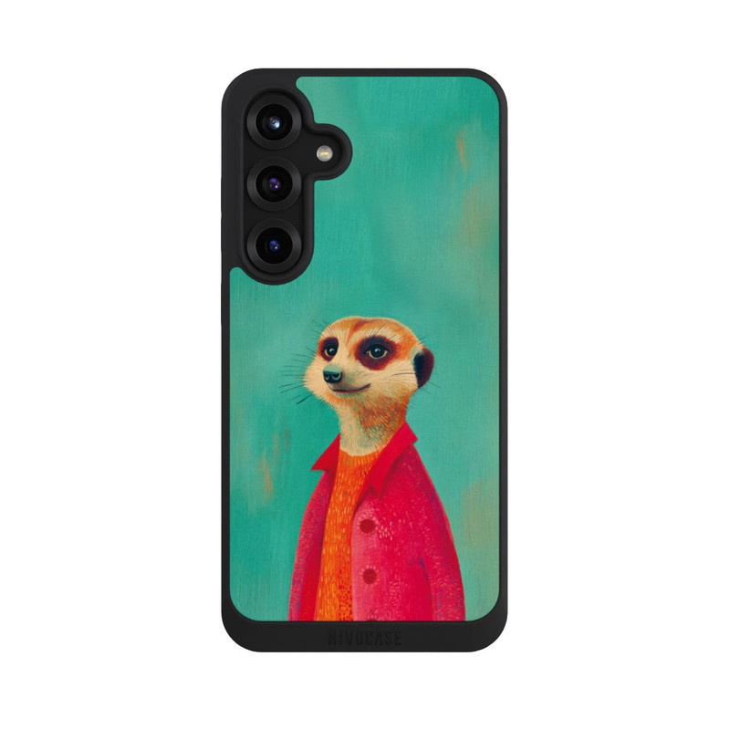 Galaxy S25 + NIVOpure Meerkat Green Illustration