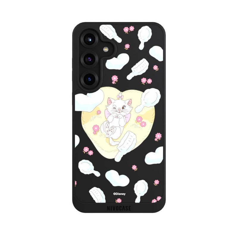 Galaxy S25 + NIVOpure Aristocats Marie Hearts Yellow Transparent