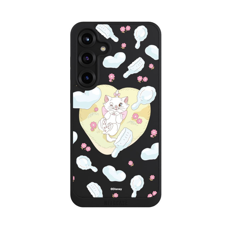 Galaxy S25 + NIVOpure Aristocats Marie Hearts Yellow Transparent