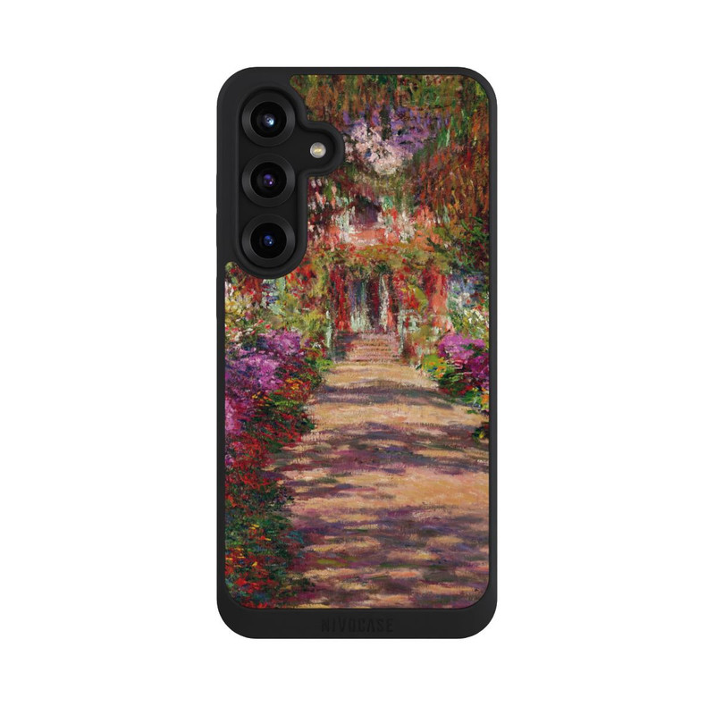 Galaxy S25 + NIVOpure Eine Allee in Monets Garten in Giverny by Claude Monet