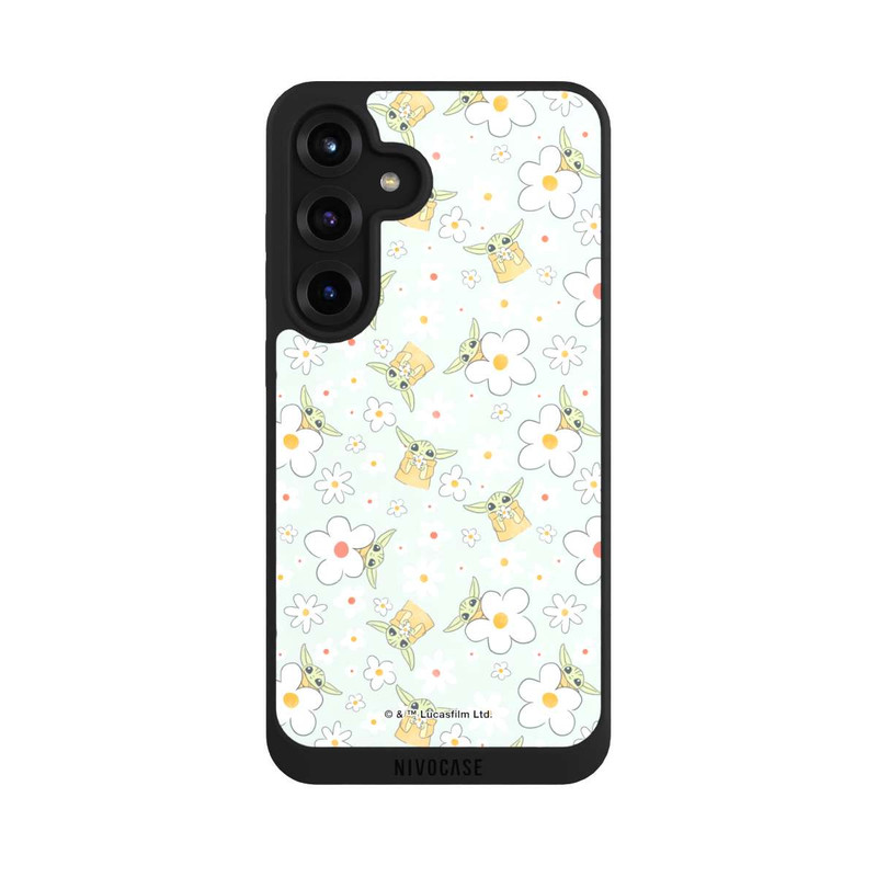 Galaxy S25 + NIVOpure Baby Yoda Blumen Muster