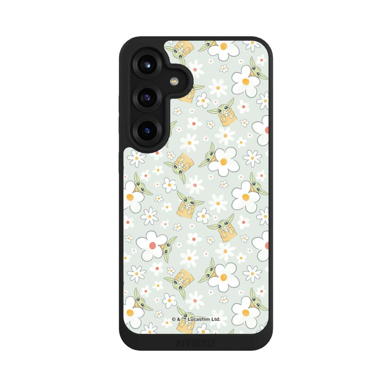 Galaxy S25 + NIVOpure Baby Yoda Flower Pattern