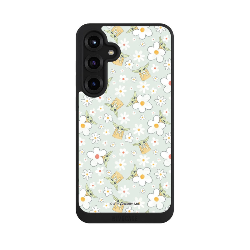 Galaxy S25 + NIVOpure Baby Yoda Flower Pattern
