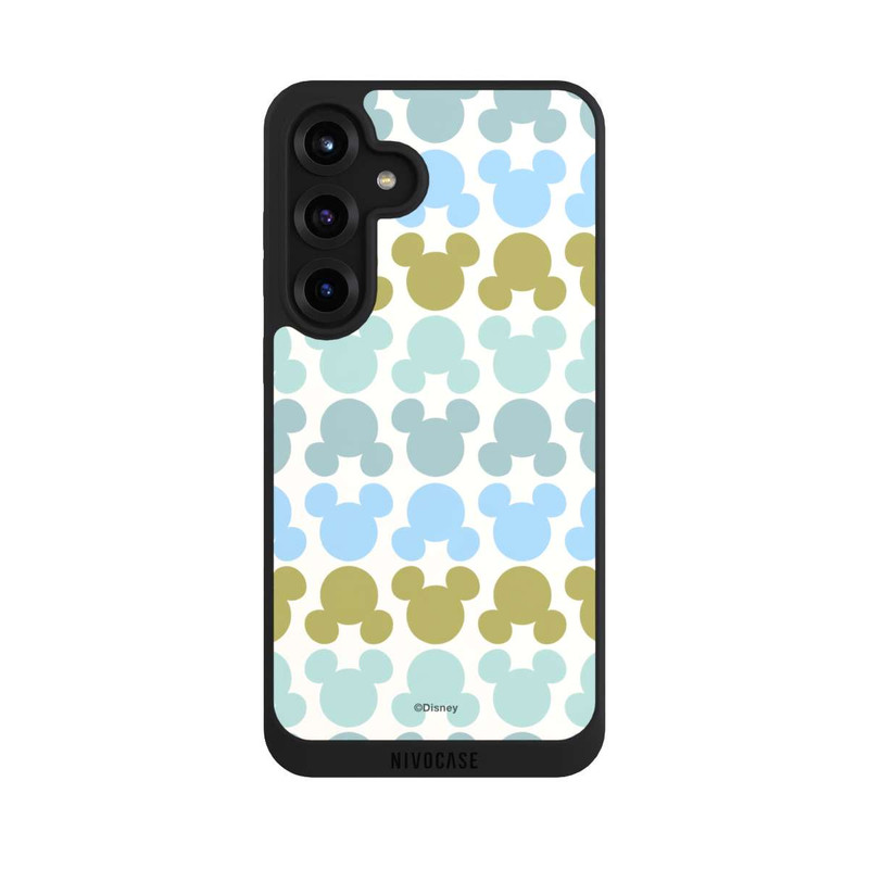 Galaxy S25 + NIVOpure Disney Mickey Icon Pattern Green and Blue