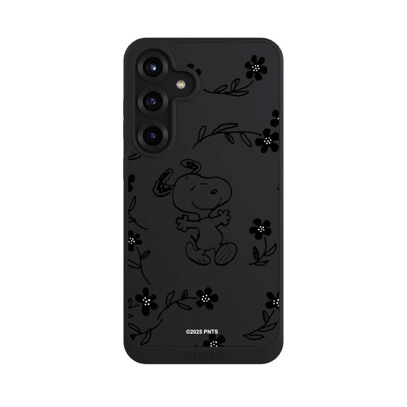Galaxy S25 + NIVOpure Snoopy und Flowers Transparent