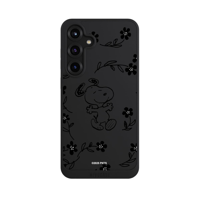 Galaxy S25 + NIVOpure Snoopy und Flowers Transparent