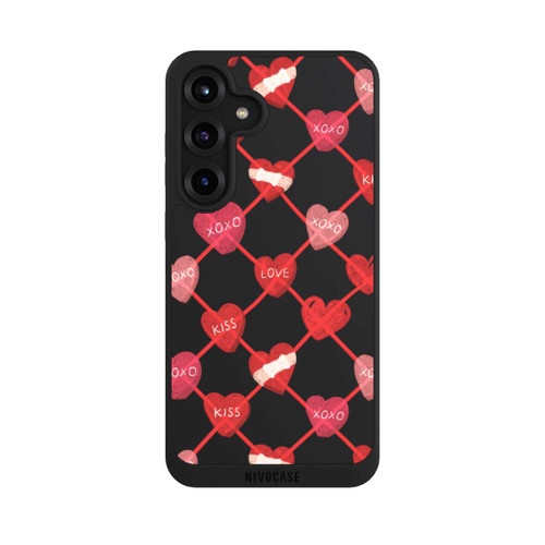 Samsung Galaxy S25+  NIVOpure Herz Muster XOXO Rot