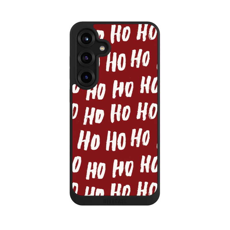 Galaxy S25 + NIVOpure Ho Ho Ho Weihnachten Rotes Muster