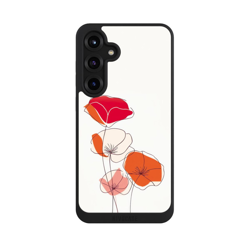 Galaxy S25 + NIVOpure Mohn Line Art