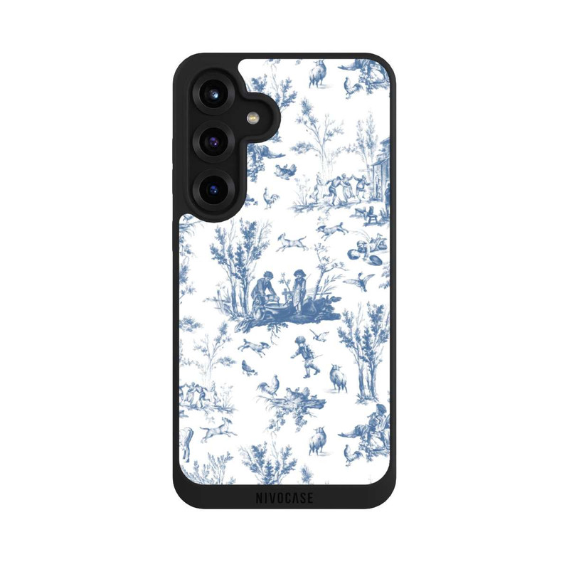Galaxy S25 + NIVOpure Blue Landscape Vintage Pattern