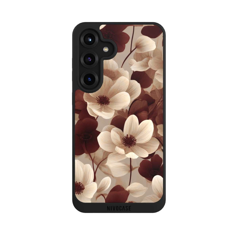 Galaxy S25 + NIVOpure Naturfarbenes Blumenmuster mit KI