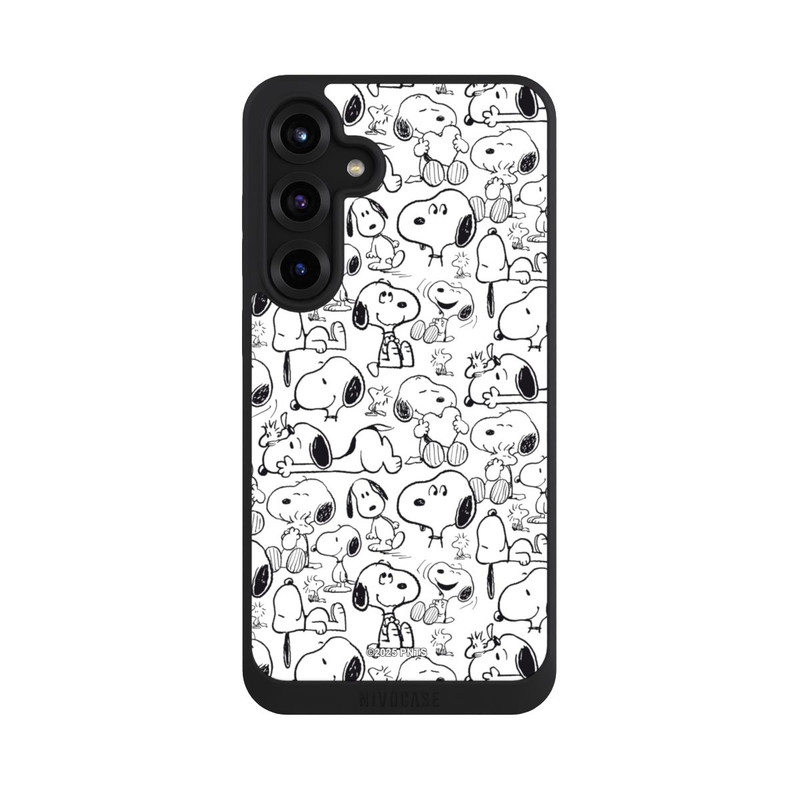 Galaxy S25 + NIVOpure Classic Snoopy Pattern White