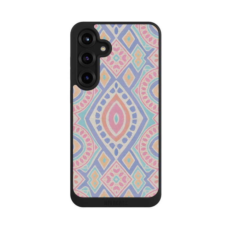 Galaxy S25 + NIVOpure Boho Geometric Mosaic Intricate Tribal Design
