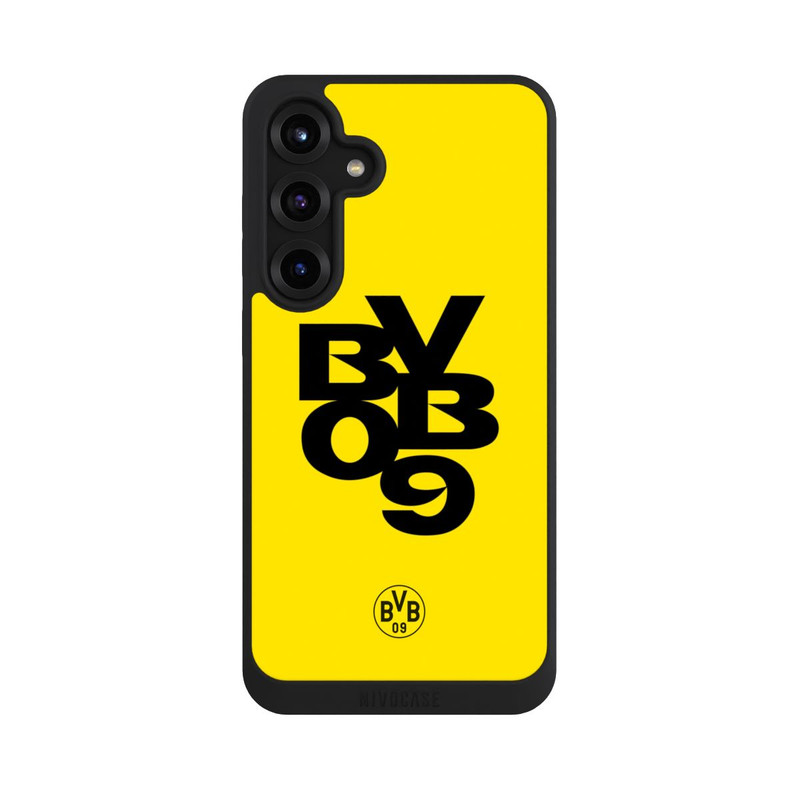 Galaxy S25 + NIVOpure BVB09 Schwarz Gelb