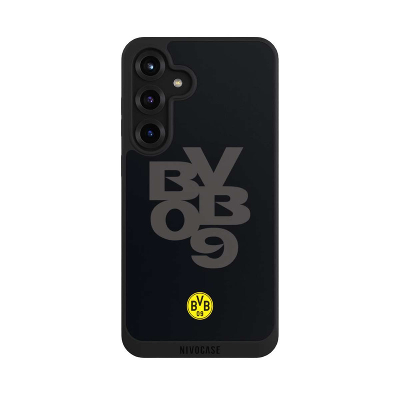Galaxy S25 + NIVOpure BVB09 Grau Schwarz