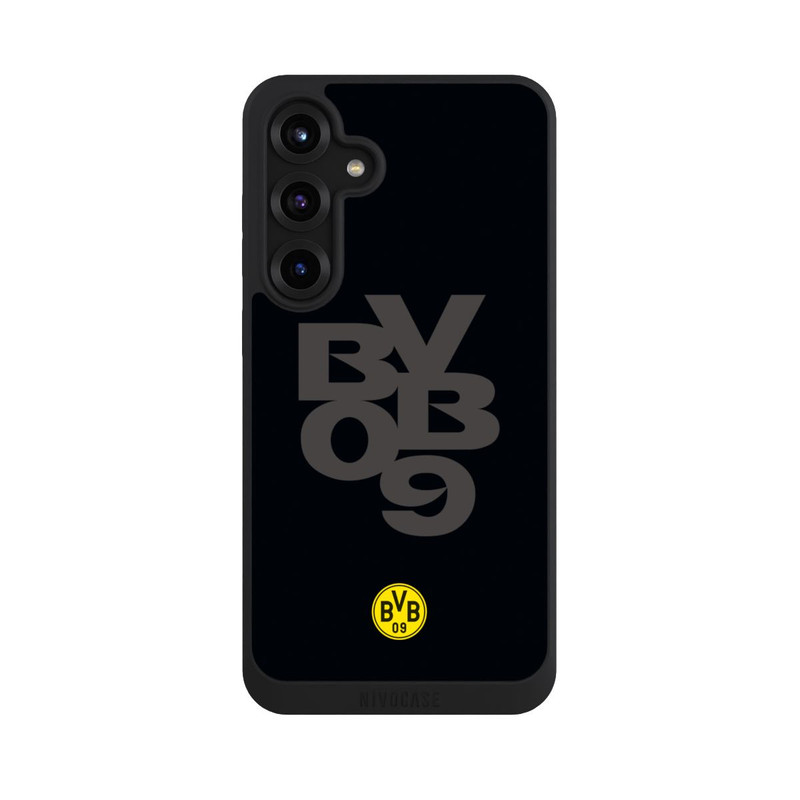 Galaxy S25 + NIVOpure BVB09 Grau Schwarz