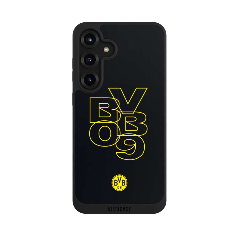 Galaxy S25 + NIVOpure BVB09 Gelb Schwarz