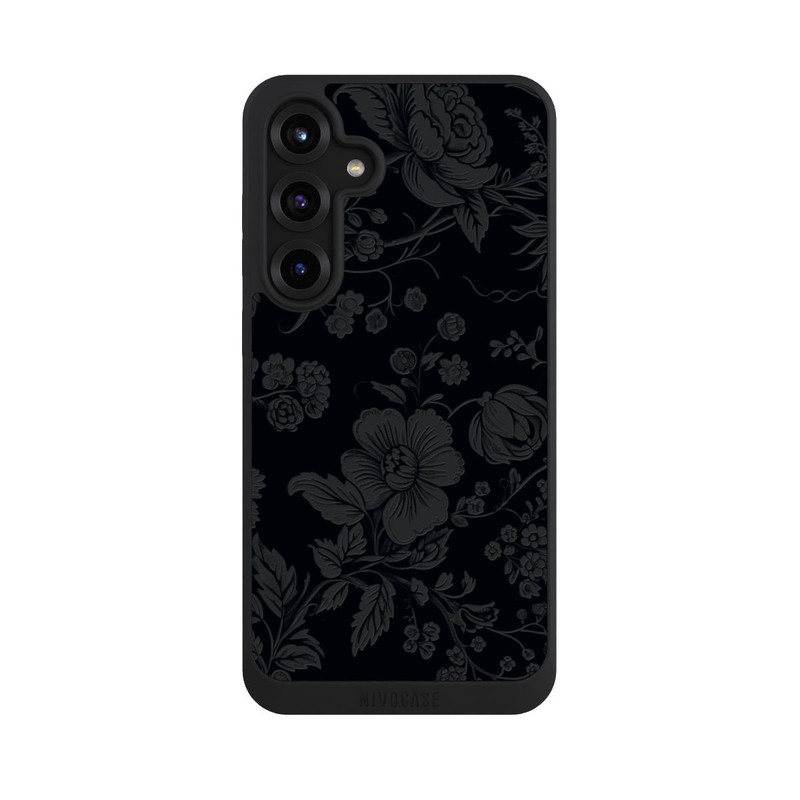 Galaxy S25 + NIVOpure Fleur Foncée Look Vintage