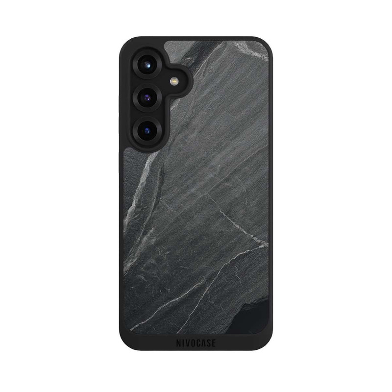 Galaxy S25 + NIVOpure Stein Textur Grau mit KI