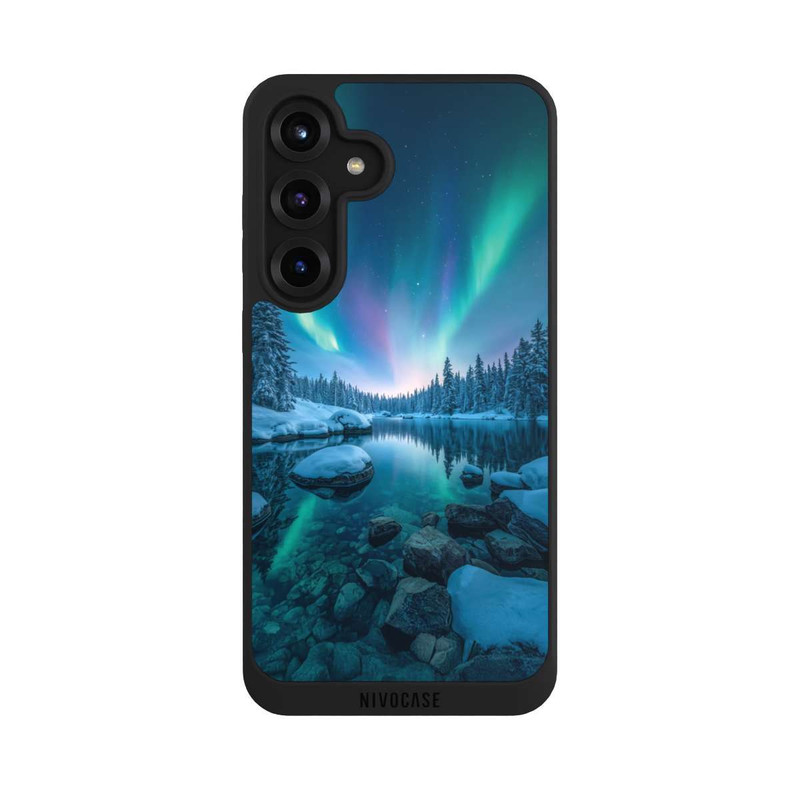 Galaxy S25 + NIVOpure Aurores boréales Briller avec IA