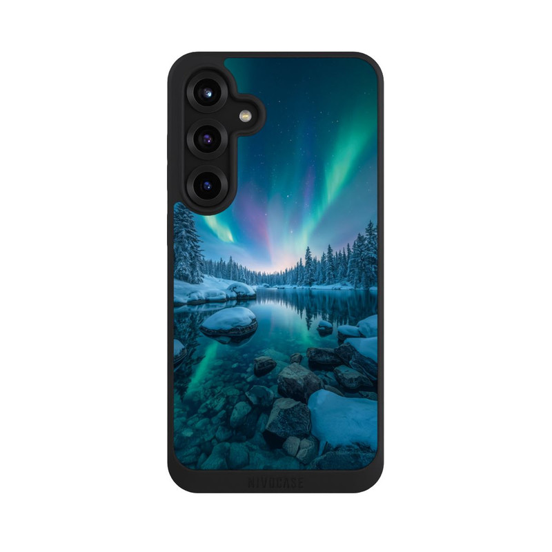 Galaxy S25 + NIVOpure Aurores boréales Briller avec IA