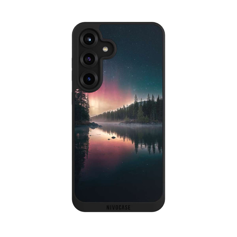 Galaxy S25 + NIVOpure Aurores Boréales Silencieuses avec IA