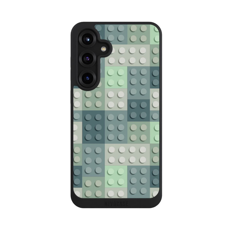 Galaxy S25 + NIVOpure Grünes Blockmuster