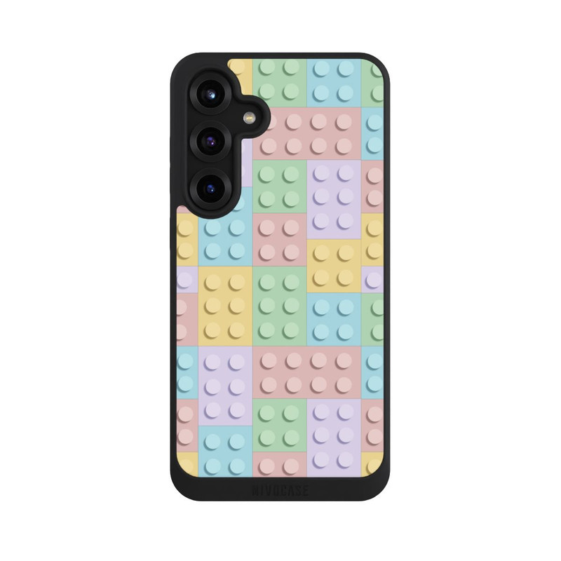 Galaxy S25 + NIVOpure Modèle de blocs colorés