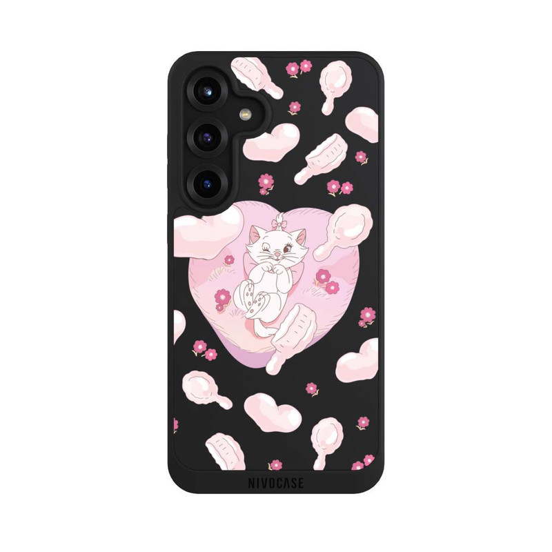 Galaxy S25 + NIVOpure Aristocats Marie Herzen Pink Transparent