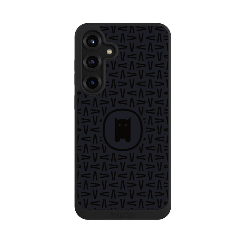 Galaxy S25 + NIVOpure Nivocase Muster Schwarz Grau