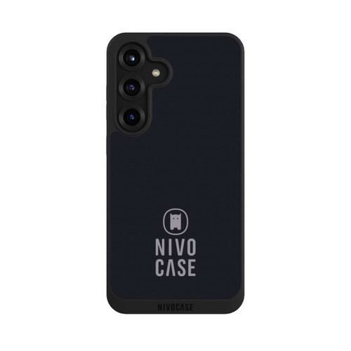 Samsung Galaxy S25+  NIVOpure Nivocase Logo Schwarz Grau