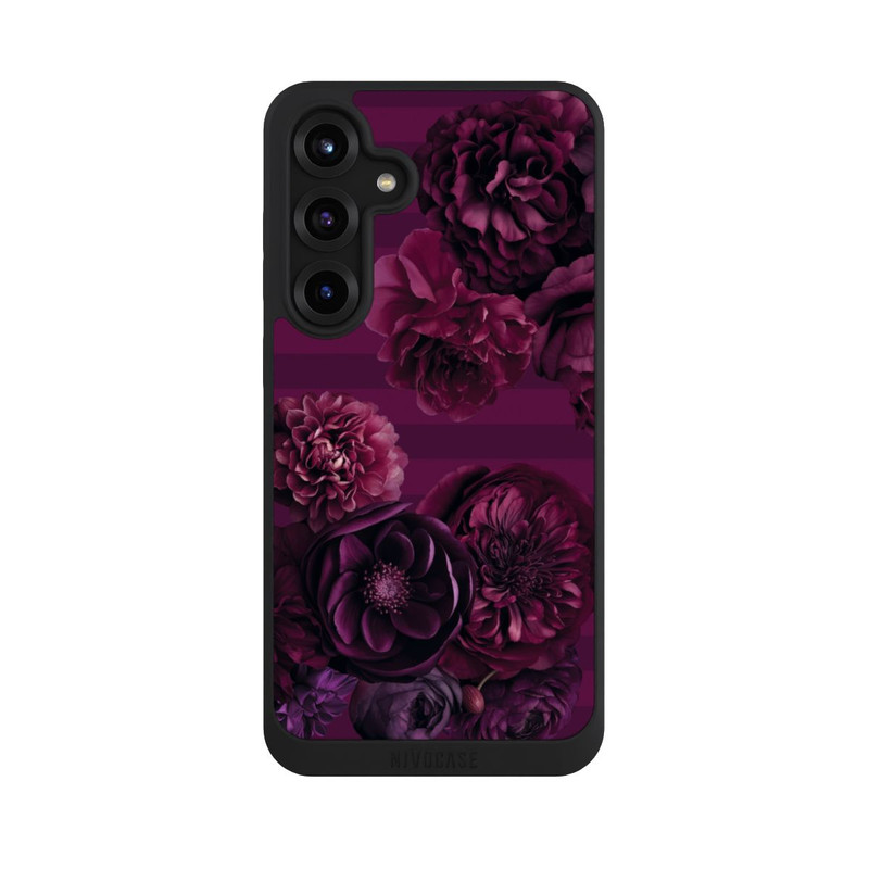 Galaxy S25 + NIVOpure Majestic Baroque Blossom Dream Burgundy Pink mit KI