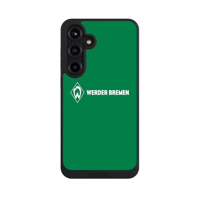 Galaxy S25 + NIVOpure Werder Bremen Schriftzug Raute Grün
