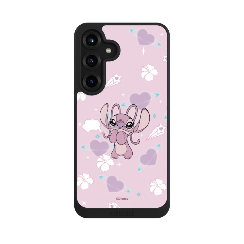 Galaxy S25 + NIVOpure Disney Classics Lilo & Stitch Angel Cute Pink