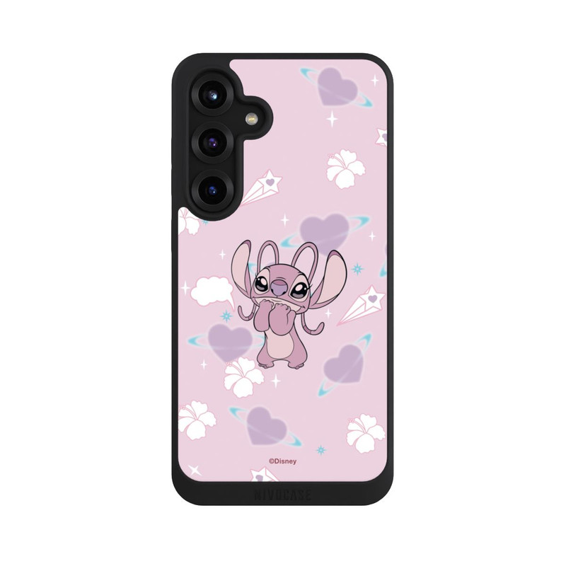 Galaxy S25 + NIVOpure Disney Classics Lilo & Stitch Angel Cute Pink