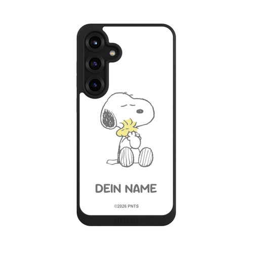 Samsung Galaxy S25+  NIVOpure Snoopy And Woodstock Cuddling Personalisierbar
