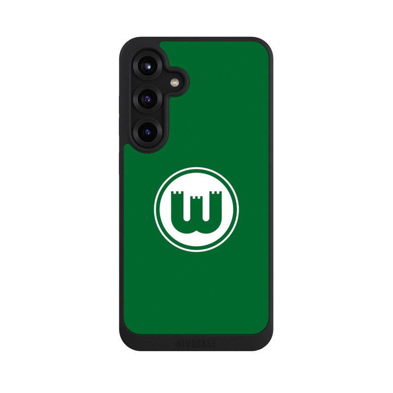 Galaxy S25 + NIVOpure VfL Wolfsburg Zinnenwappen Grün