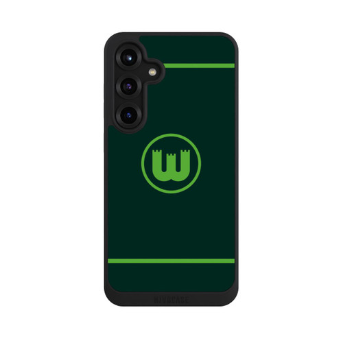 Samsung Galaxy S25+  NIVOpure VfL Wolfsburg Zinnenwappen Linien Grün