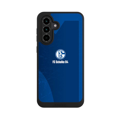 Samsung Galaxy A36 5G NIVOpure Schalke 04 Blauer Hintergrund Mit Logo