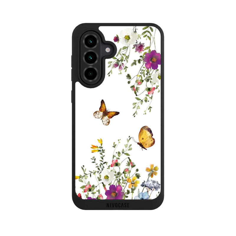 Galaxy A36 5G NIVOpure Schmetterlinge und bunte Blumen