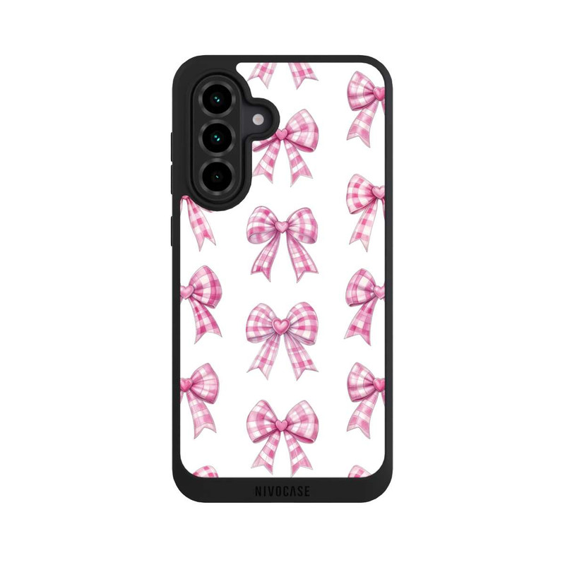 Galaxy A36 5G NIVOpure Pink Gingham Hearts and Bows