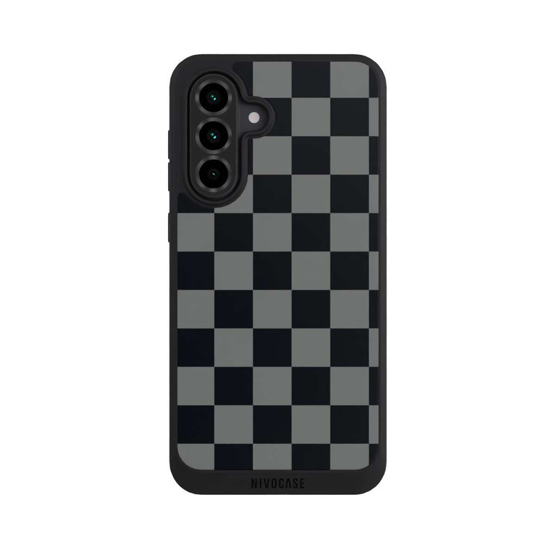 Galaxy A36 5G NIVOpure Checked Pattern Black Grey