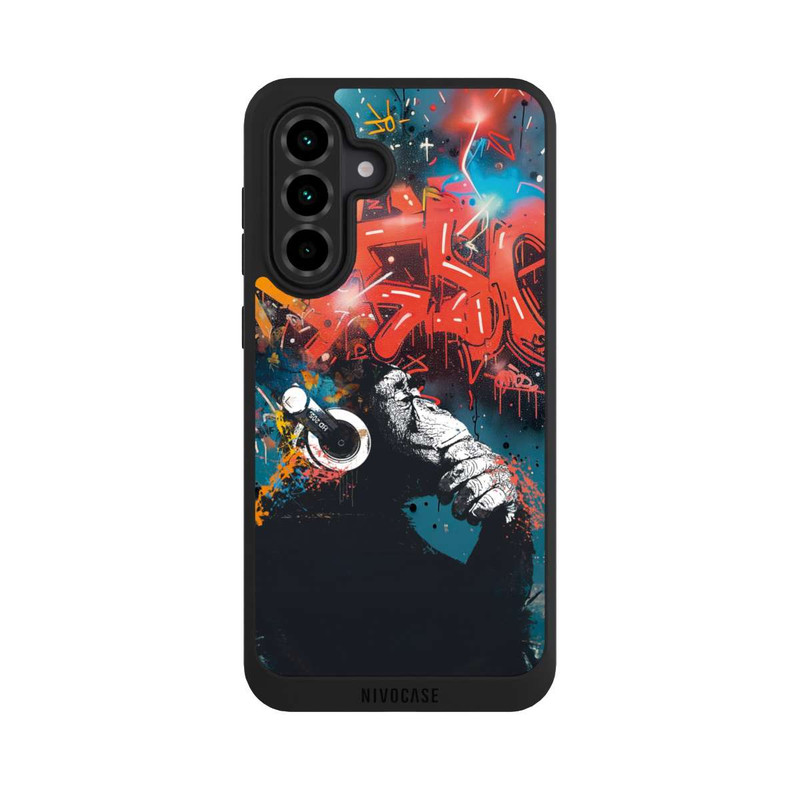Galaxy A36 5G NIVOpure Affe Stereo Kopfhörer Graffiti Street Art