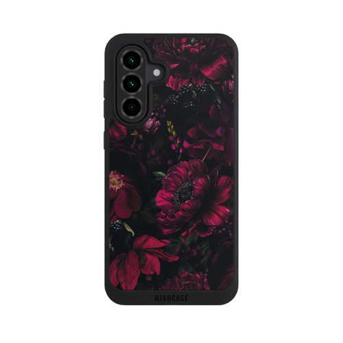Samsung Galaxy A36 5G NIVOpure Dunkle Rote Blumen Liebe