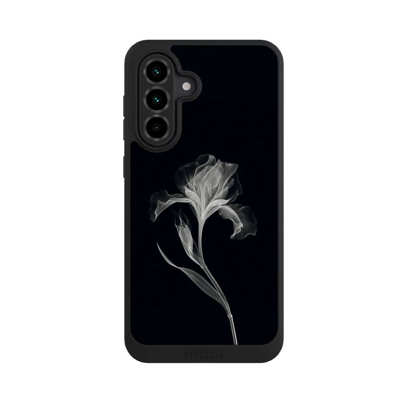 Galaxy A36 5G NIVOpure Fleur négative Gris sur noir avec IA