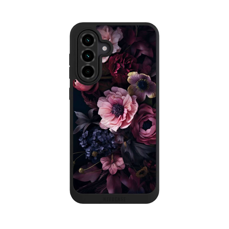 Galaxy A36 5G NIVOpure Rosa Blumenbild mit Pfingstrosen auf dunklem Hintergrund Mit KI