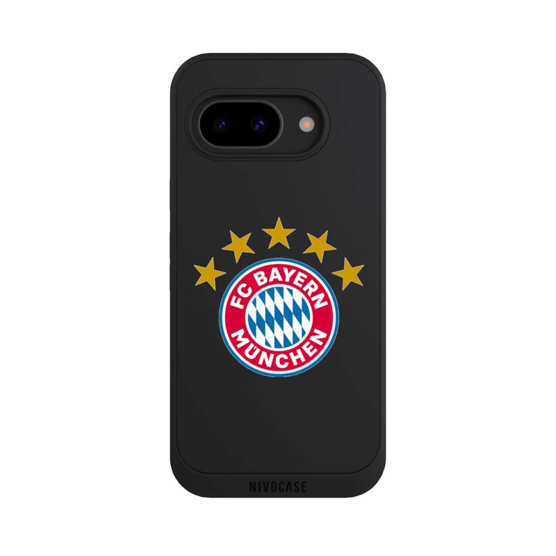 Pixel 9a NIVOpure Logo FCB avec Étoiles - sans Fond